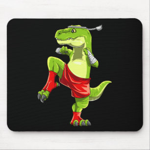 Tapis De Souris Drôle de Muay Thai T-rex - Boxe Thaïlandaise 