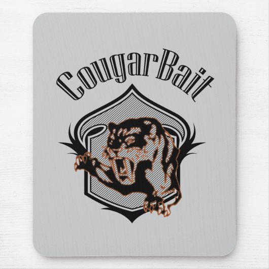Tapis De Souris drôle de nouvelle offensive humour cougar bait (Devant)