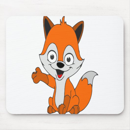 Tapis De Souris drôle de renard (Devant)