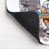 Tapis De Souris Drôle de support technique (Coin)