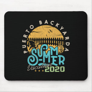 Tapis De Souris Drôle de voyage de vacances à Porto Rico 
