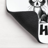 Tapis De Souris Drôle Débat 2024 Animaux Chien Chat Ils mangent Ce (Coin)