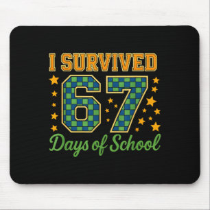 Tapis De Souris Drôle design de mème scolaire 67 _ J'ai survécu 67