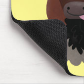 Tapis De Souris Drôle dessin animé de bison de buffle (Coin)