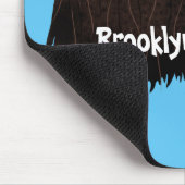 Tapis De Souris Drôle dessin animé de boeuf musqué (Coin)