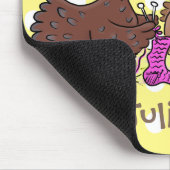 Tapis De Souris Drôle dessin animé de poulets de tricot (Coin)