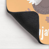 Tapis De Souris Drôle dessin animé d'oiseau de dodo (Coin)