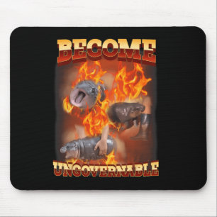 Tapis De Souris Drôle Devient Ingouvernable Moo Deng Dans Le Ba De