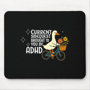 Tapis De Souris Drôle d'oie idiote quête secondaire actuelle appor