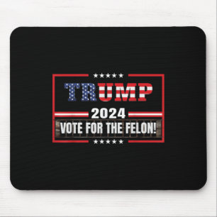 Tapis De Souris Drôle Donald Trump En Faveur Du Vote 2024 Pour Le