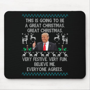 Tapis De Souris Drôle Donald Trump Joyeux pyjamas de Noël