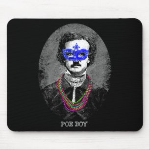 Tapis De Souris Drôle Edgar Allan Poe Mardi Gras Mashup