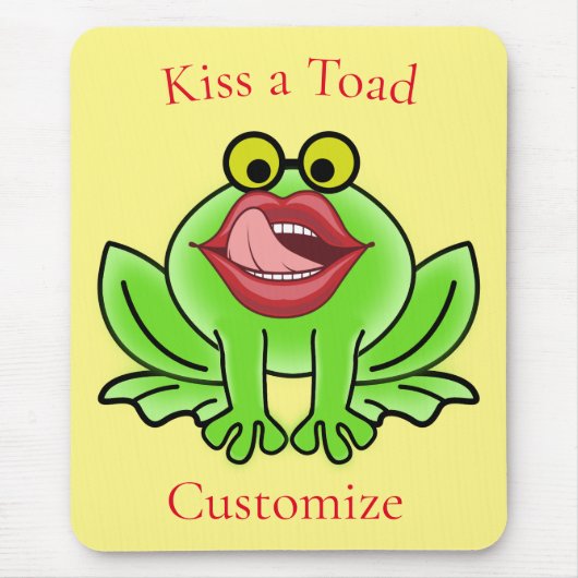 Tapis De Souris Drôle Embrasse Un Toad Thunder_Cove (Devant)