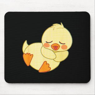Tapis De Souris Drôle Épuisé Comme Canard J'Aime Adorables Caneton