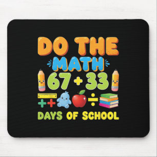 Tapis De Souris Drôle équation mathématique de 100 jours d'école é