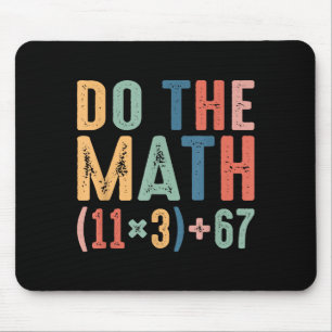 Tapis De Souris Drôle équation mathématique scolaire de 100 jours 