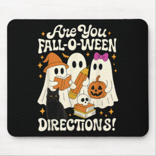 Tapis De Souris Drôle Êtes-Vous Tombé O Ween Directions Enseignant