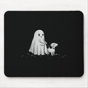 Tapis De Souris Drôle Fantôme Marcher Chien Saison Éffrayante Hall