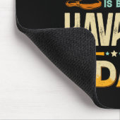 Tapis De Souris Drôle Fête des pères Bowling - Havanais Papa Chien (Coin)