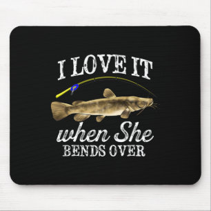 Tapis De Souris Drôle Flathead Catfish Pêche Poisson d'eau douce G