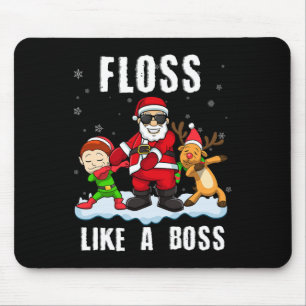 Tapis De Souris Drôle Floss Noël Comme Un Boss Père Noël Floss San