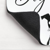 Tapis De Souris Drôle fou chien dame (Coin)