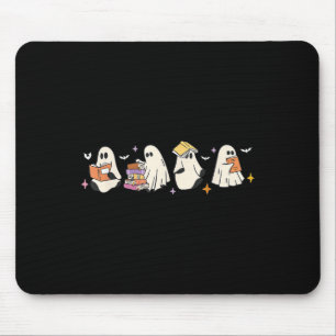 Tapis De Souris Drôle Ghost Livre Lecture Halloween Livres Lover K