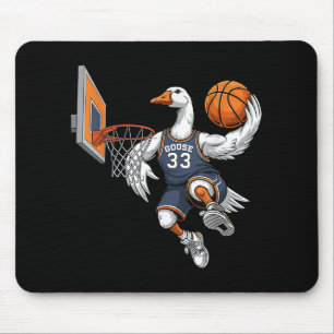 Tapis De Souris Drôle Goose Basketball Joueur Slam Dunk Amateurs S
