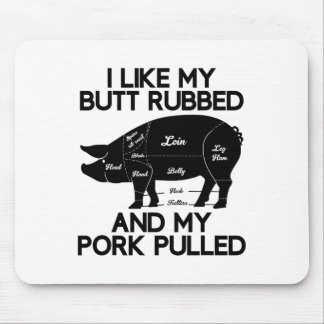 Tapis De Souris Drôle Griller Barbecue Porc Rub Byrbecue Lover Cad