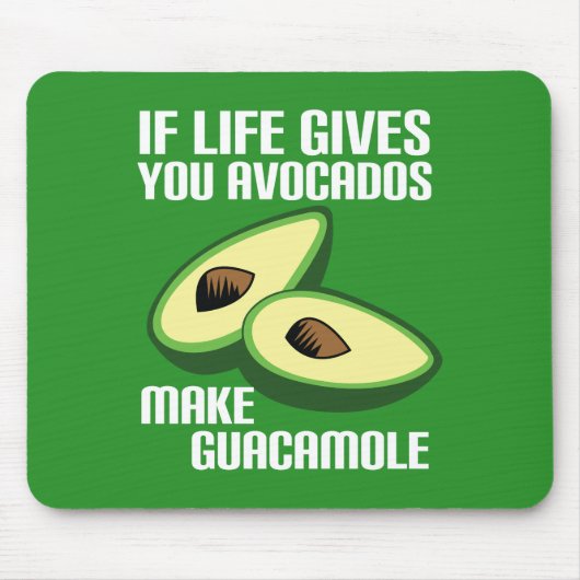 Tapis De Souris Drôle Guacamole Avocado Joke (Devant)