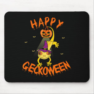Tapis De Souris Drôle Halloween mignon Crested Eyelash Gecko Citro