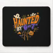 Tapis De Souris Drôle Hanté Par 6 7 Déchets Costume Halloween Pour (Devant)