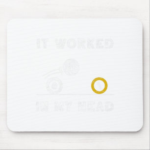 Tapis De Souris Drôle Il A Travaillé Dans Ma Tête Billiard 8 Ball 