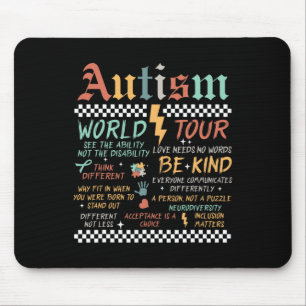 Tapis De Souris Drôle Je Fais Rock Dans Le Spectre Autisme World T