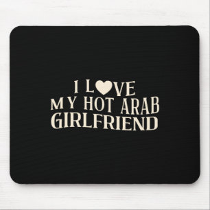 Tapis De Souris Drôle Je J'aime Ma Petite Amie Arabe Citation Sarc