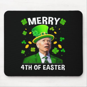 Tapis De Souris Drôle Joe Biden Jour de la Saint Patrick Joyeux 4è