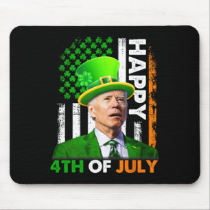 Tapis De Souris Drôle Joe Biden St Patricks Day Joyeux 4 Juillet