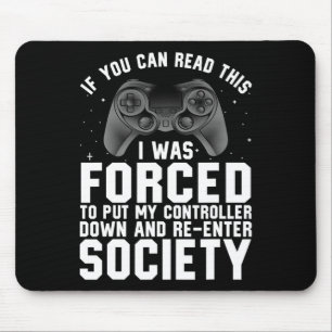 Tapis De Souris Drôle Joueur Pour Hommes Femmes Joueur Vidéo Jeu