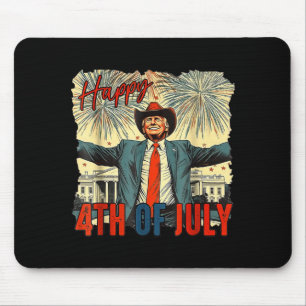 Tapis De Souris Drôle Joyeux 4 juillet Jour de l'Indépendance