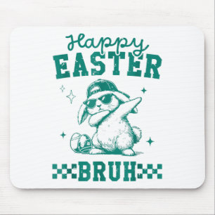Tapis De Souris Drôle Joyeux Lapin Bruh Pâques Dabbing mignon Pâqu