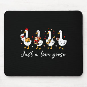 Tapis De Souris Drôle Juste Un Amour Oie Canard Amoureux De Livres