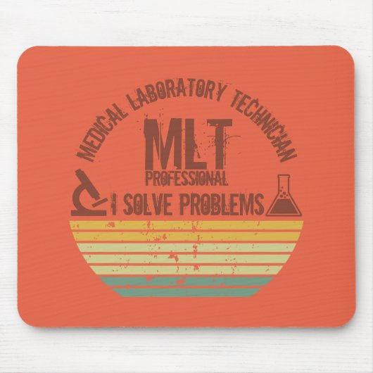 Tapis De Souris Drôle laboratoire médical technique mlt coucher de (Devant)