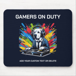 Tapis De Souris Drôle Labrador Et Jeu Amoureux des animaux Cadeau