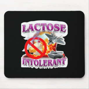 Tapis De Souris Drôle Lactose Humour Mème Tolérant Explosion