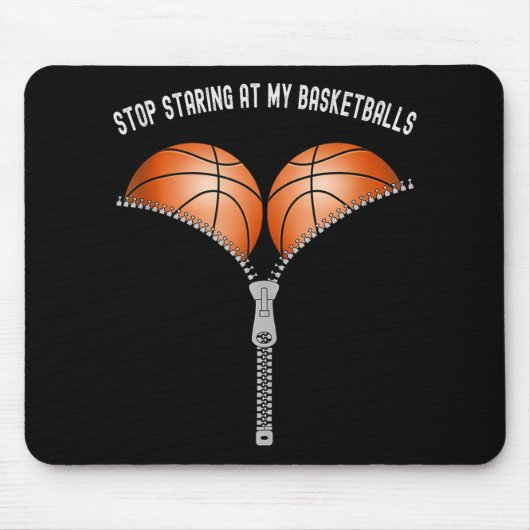 Tapis De Souris Drôle Les Femmes De Basket-Ball Cessent De Se Pose (Devant)