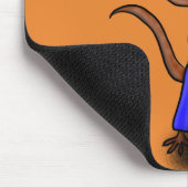 Tapis De Souris Drôle lézard chantant avec bande dessinée de micro (Coin)
