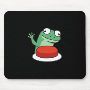 Tapis De Souris Drôle Lizard Button Mème T-shirt.png