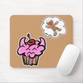 Tapis De Souris Drôle Malin Cookie Killer Cupcake (Avec souris)