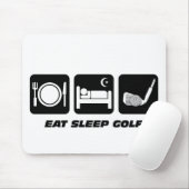 Tapis De Souris Drôle mangez le golf de sommeil (Avec souris)