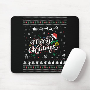 Tapis De Souris Drôle Mauvais Joyeux Noël